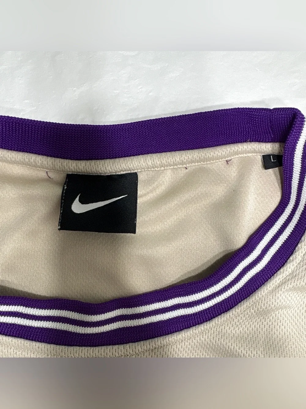 Nike Chicago Bulls #33 Tan Coffee Jersey Men’s Large
